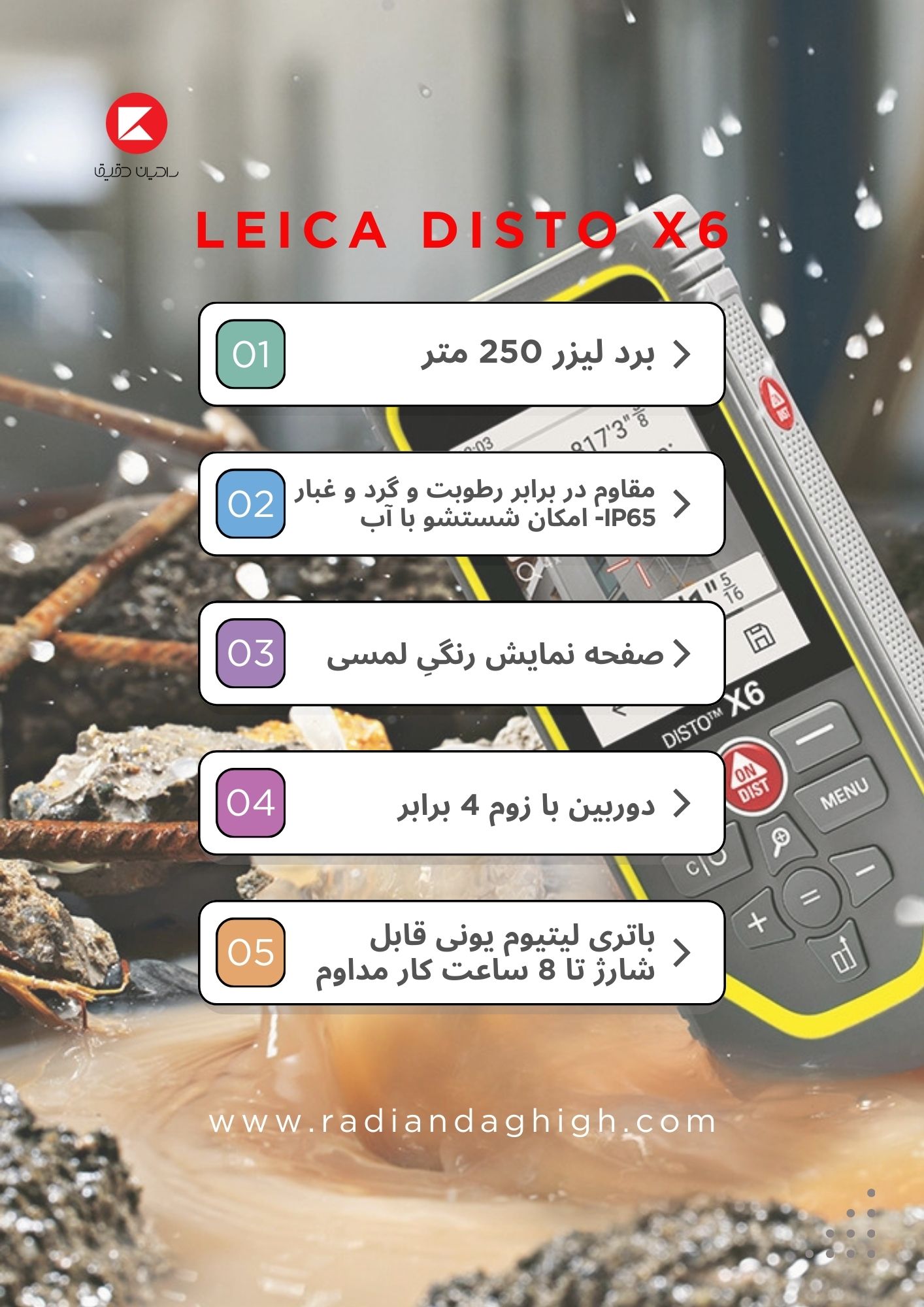 متر لیزری لایکا X6